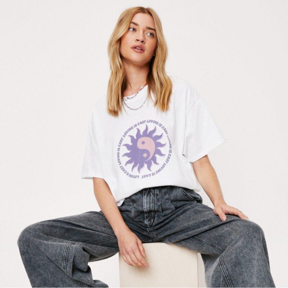 Nasty Gal Loving is Easy Graphic T-shirt
